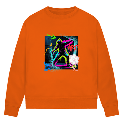 Damen Premium Bio Sweatshirt Graffiti Guy