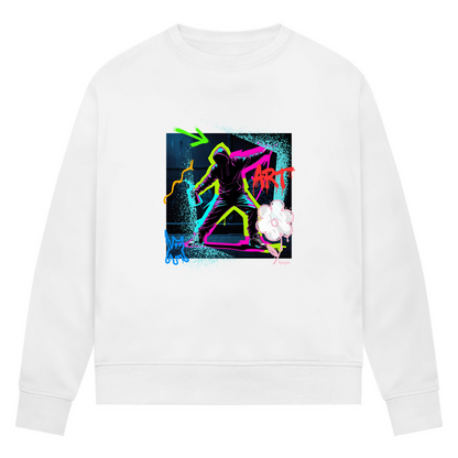 Damen Premium Bio Sweatshirt Graffiti Guy