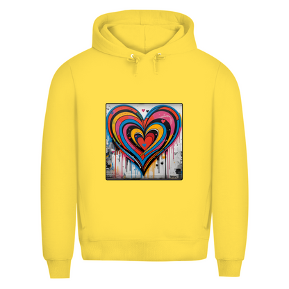 Herren Premium Bio Hoodie Heartcore