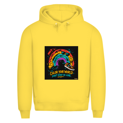 Herren Premium Bio Hoodie Color Your World