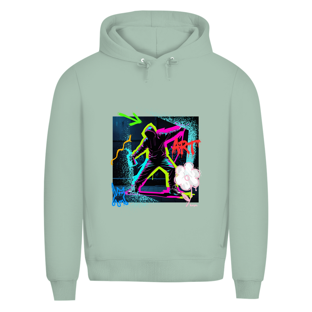 Herren Premium Bio Hoodie Graffiti Guy