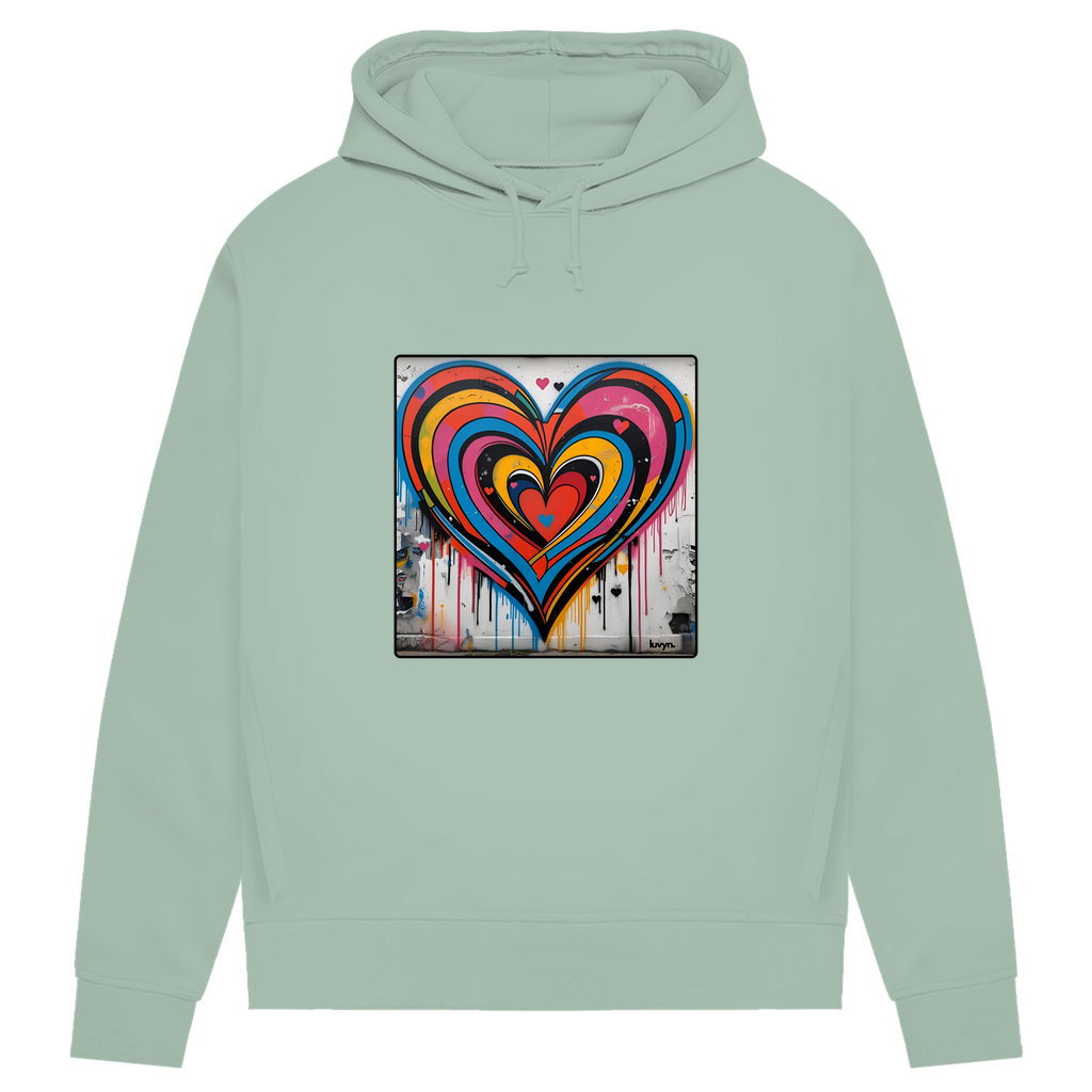 Damen Premium Bio Hoodie Heartcore