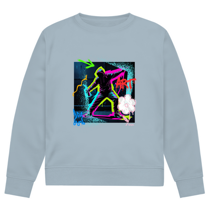 Herren Premium Bio Sweatshirt Graffiti Guy