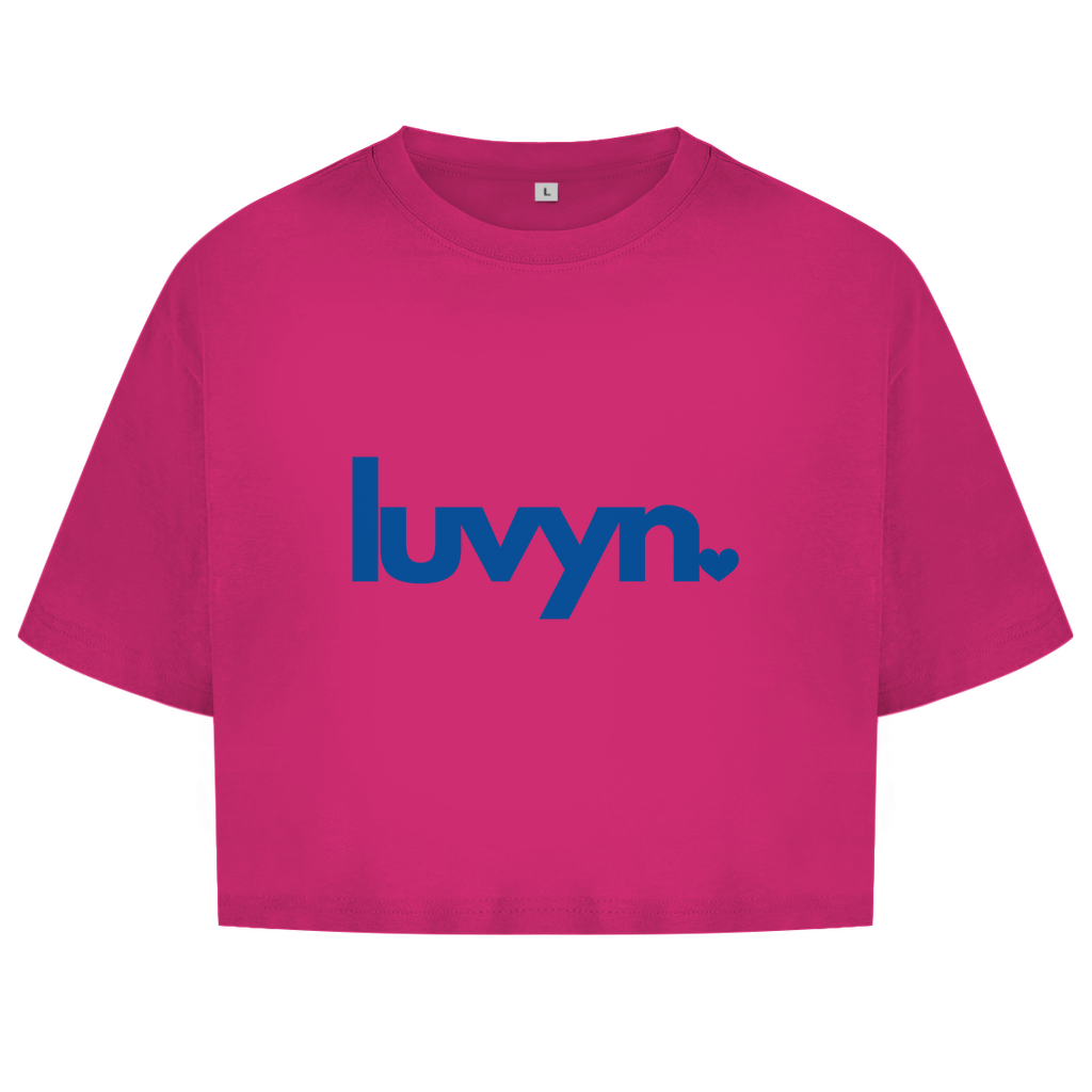 Damen Oversize Crop Top LUVYN ROYAL