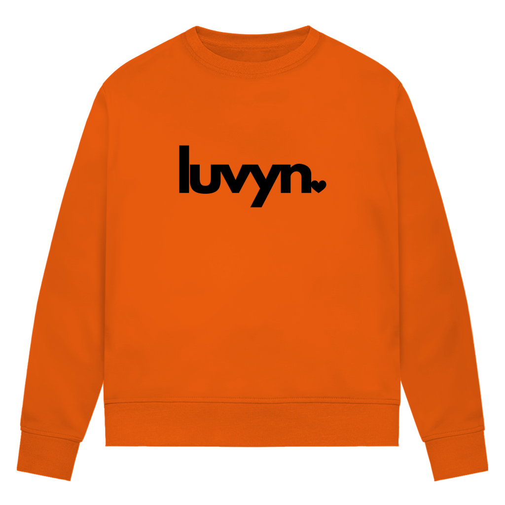 Damen Premium Bio Sweatshirt LUVYN BLACK