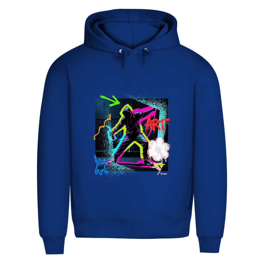 Herren Premium Bio Hoodie Graffiti Guy