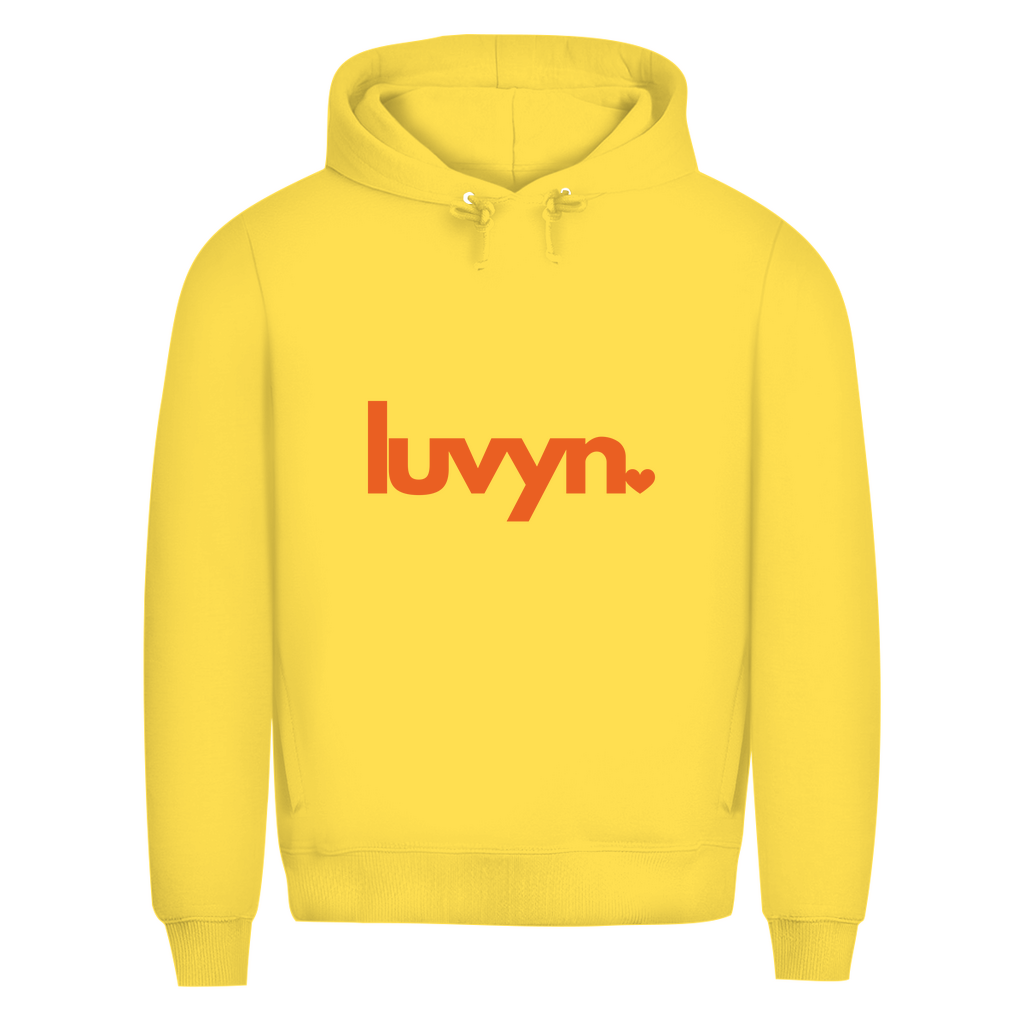 Herren Premium Bio Hoodie LUVYN ORANGE