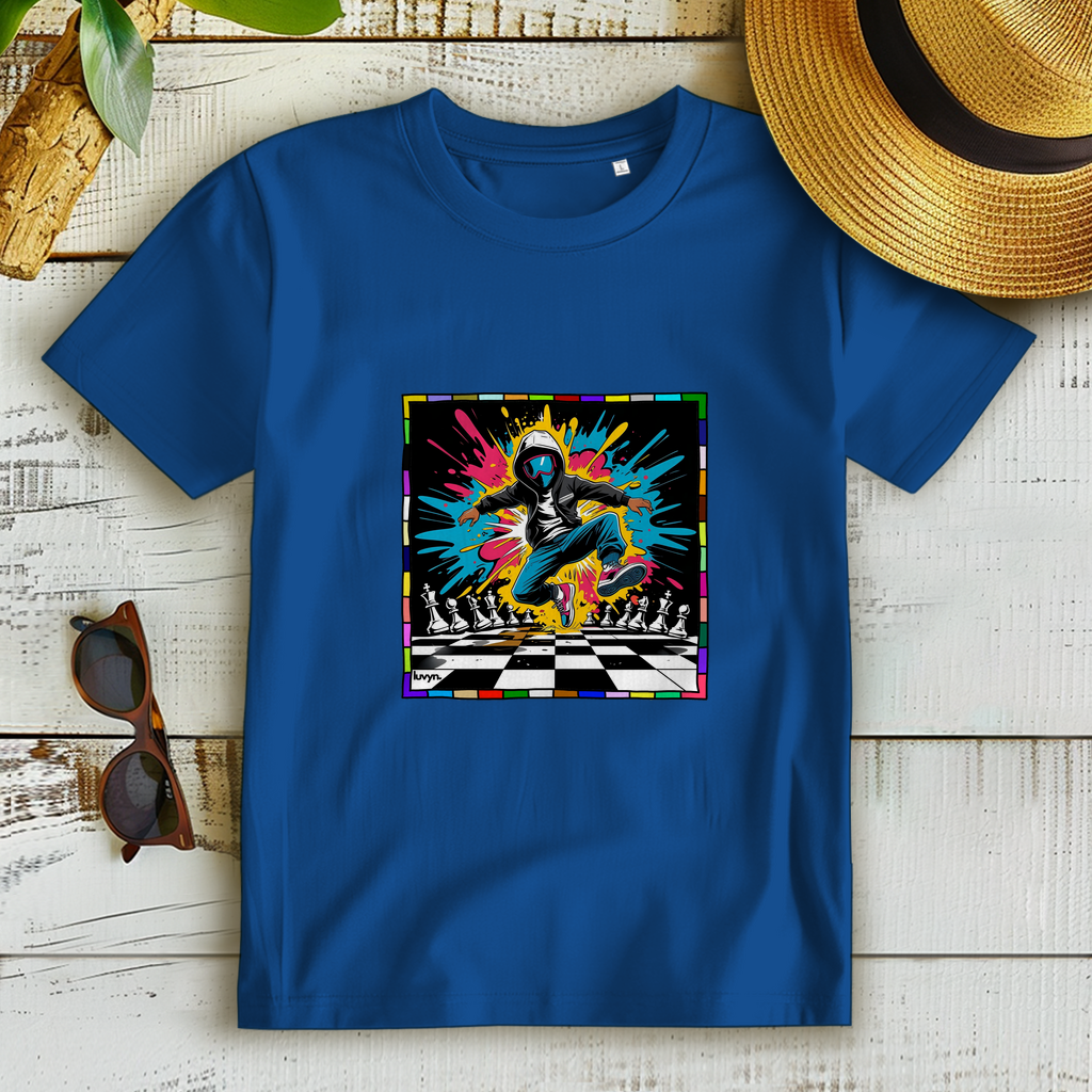 Damen Premium Bio T-Shirt Chess Splash