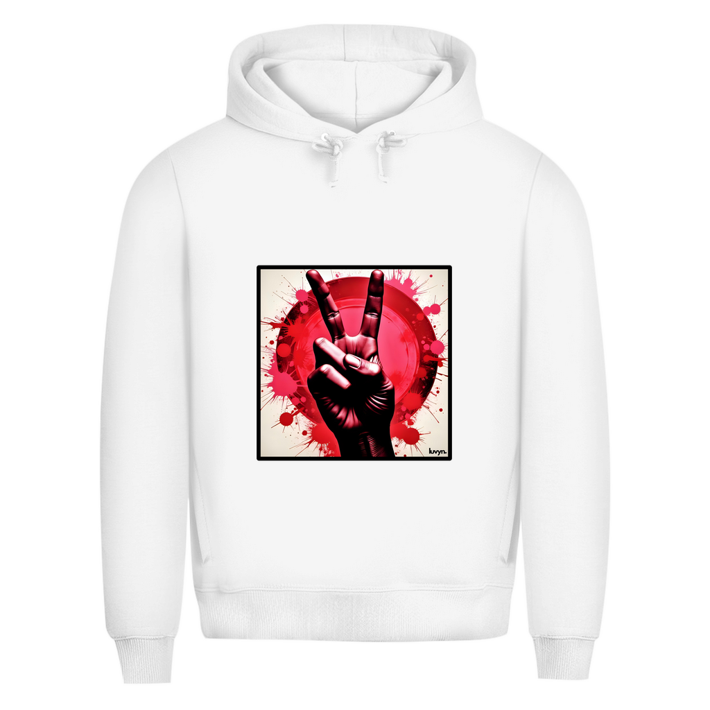 Herren Premium Bio Hoodie Piece of Peace