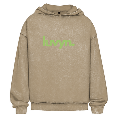 Oversize Washed Hoodie LUVYN LIME