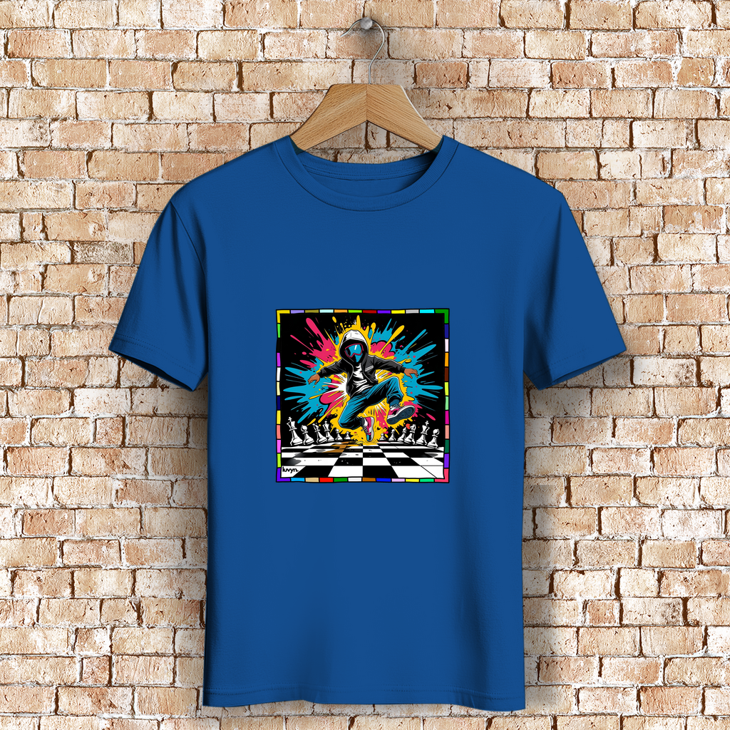 Herren Premium Bio T-Shirt Chess Splash