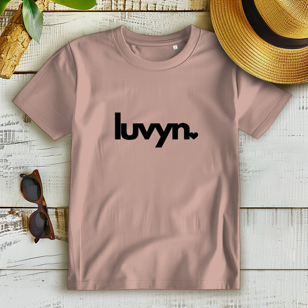 Damen Premium Bio T-Shirt LUVYN BLACK