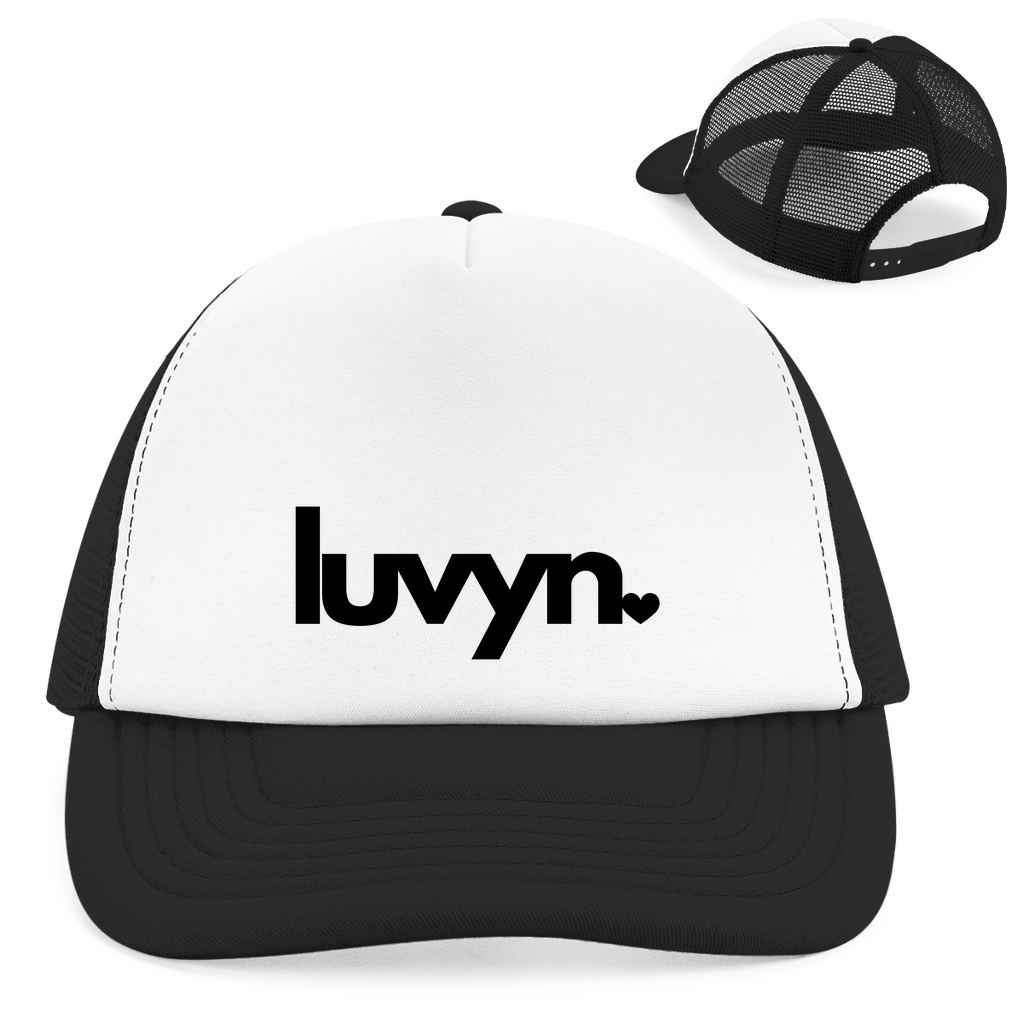 Retro Trucker Cap LUVYN BLACK