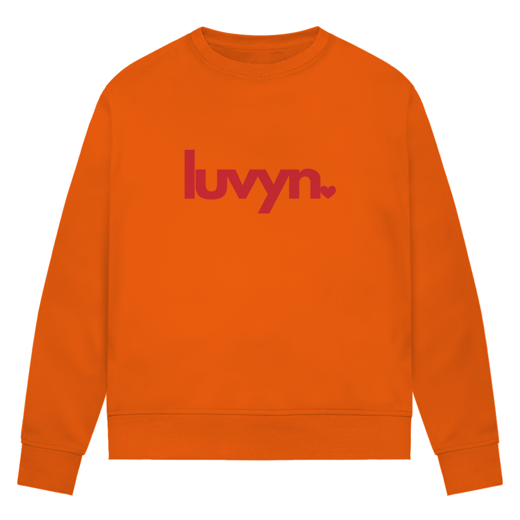 Damen Premium Bio Sweatshirt LUVYN RED