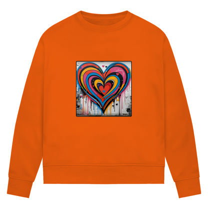 Damen Premium Bio Sweatshirt Heartcore