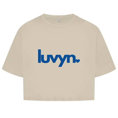Damen Oversize Crop Top LUVYN ROYAL