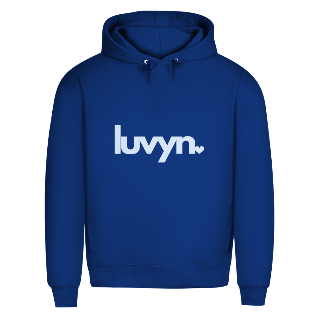 Herren Premium Bio Hoodie LUVYN BLUE