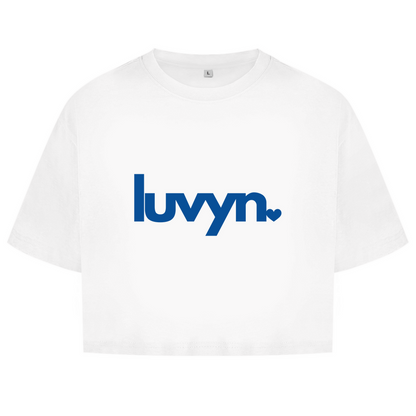 Damen Oversize Crop Top LUVYN ROYAL