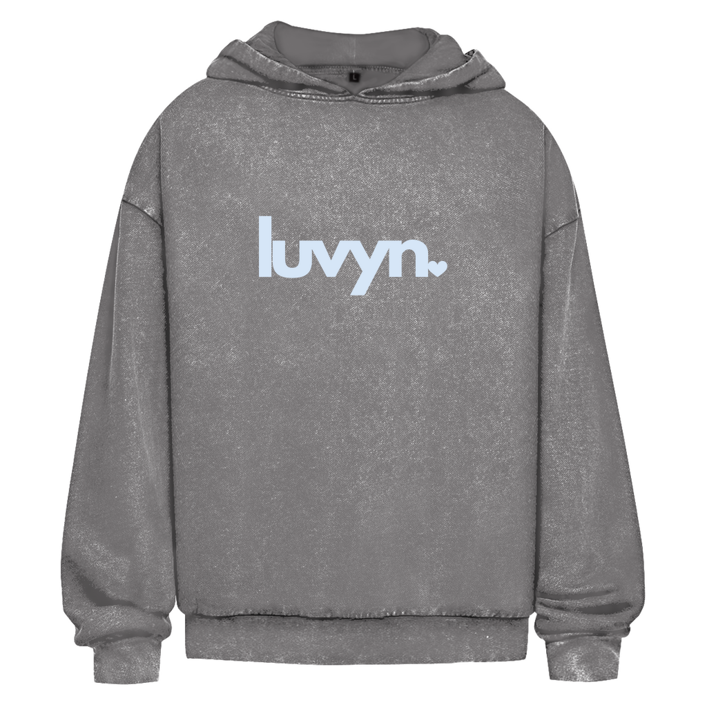 Oversize Washed Hoodie LUVYN BLUE