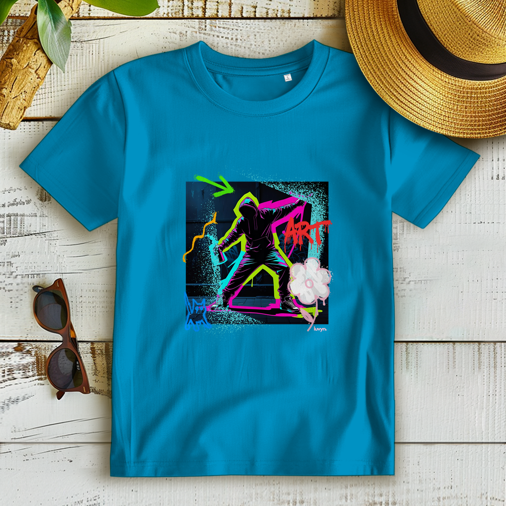 Damen Premium Bio T-Shirt Graffiti Guy