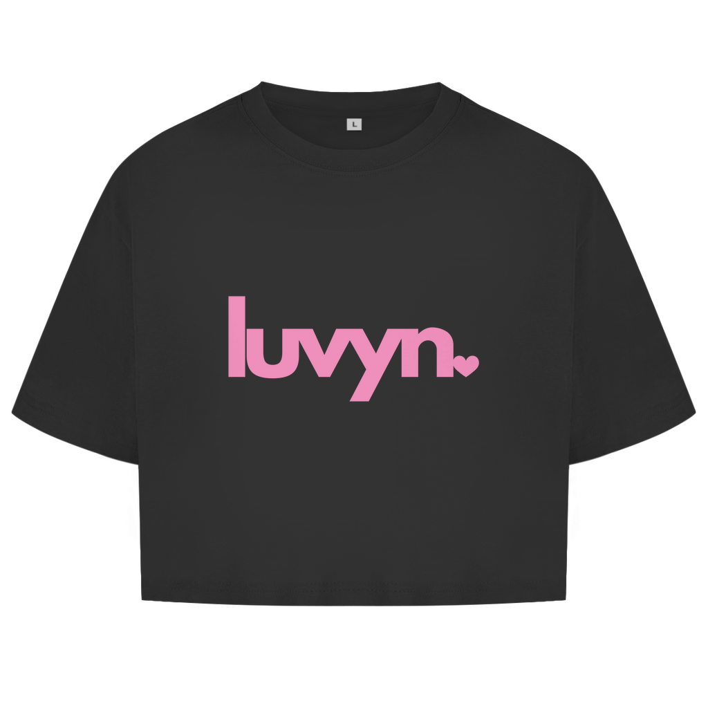 Damen Oversize Crop Top LUVYN PINK