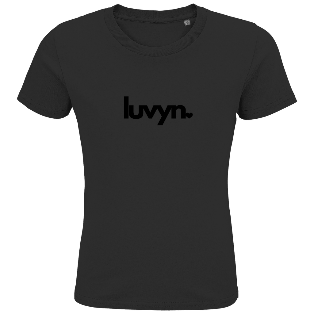Kids Premium Bio T-Shirt LUVYN BLACK