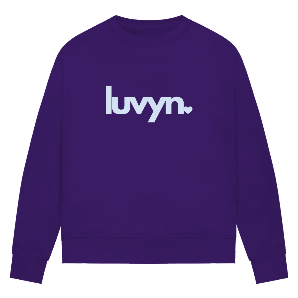 Damen Premium Bio Sweatshirt LUVYN BLUE