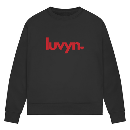 Damen Premium Bio Sweatshirt LUVYN RED