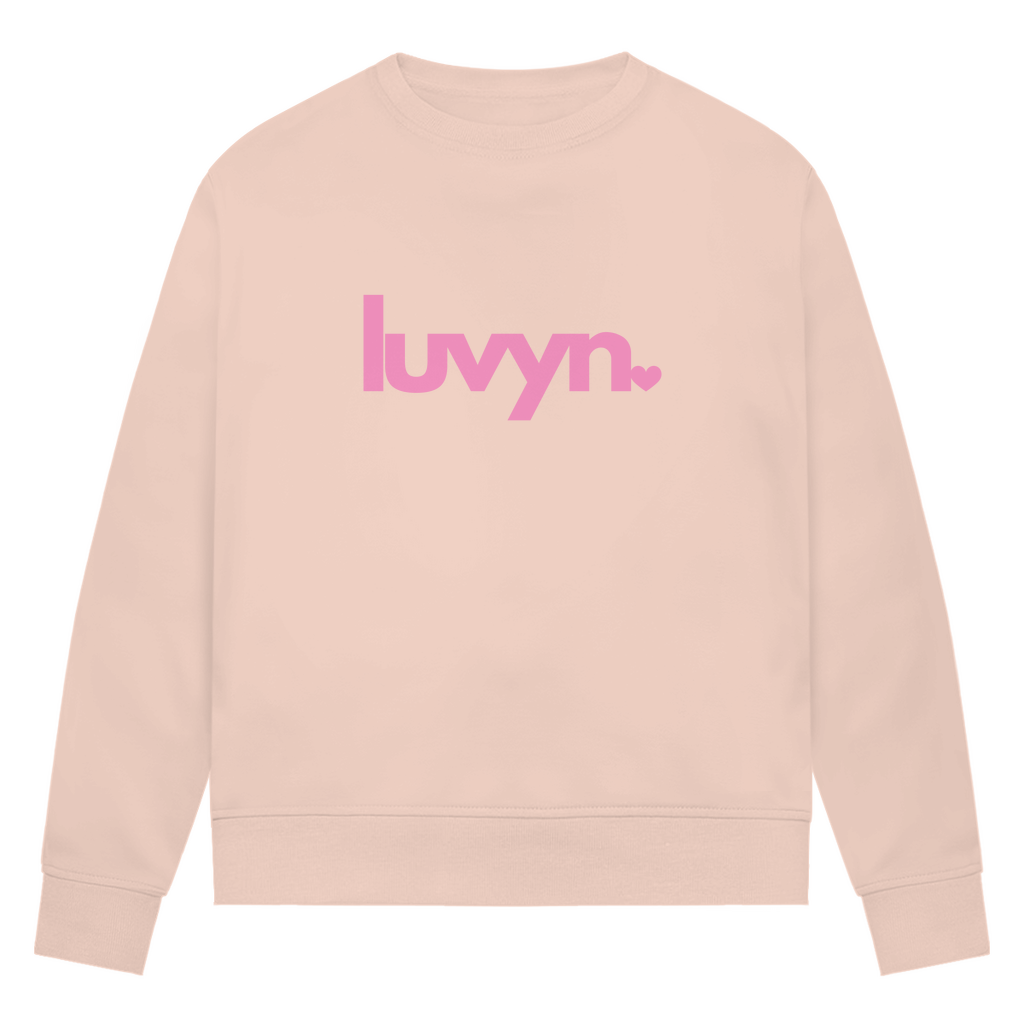 Damen Premium Bio Sweatshirt LUVYN PINK