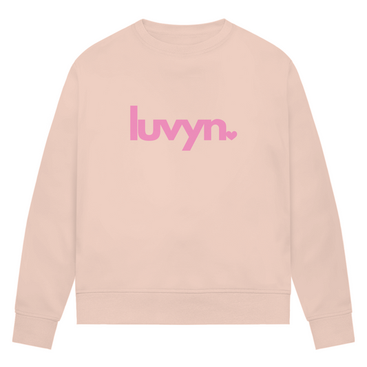 Damen Premium Bio Sweatshirt LUVYN PINK