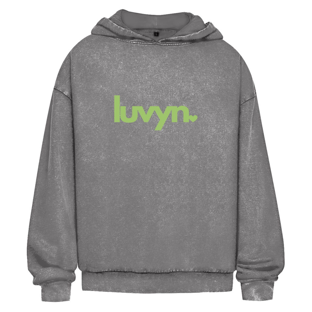 Oversize Washed Hoodie LUVYN LIME