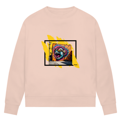 Damen Premium Bio Sweatshirt Beastmode