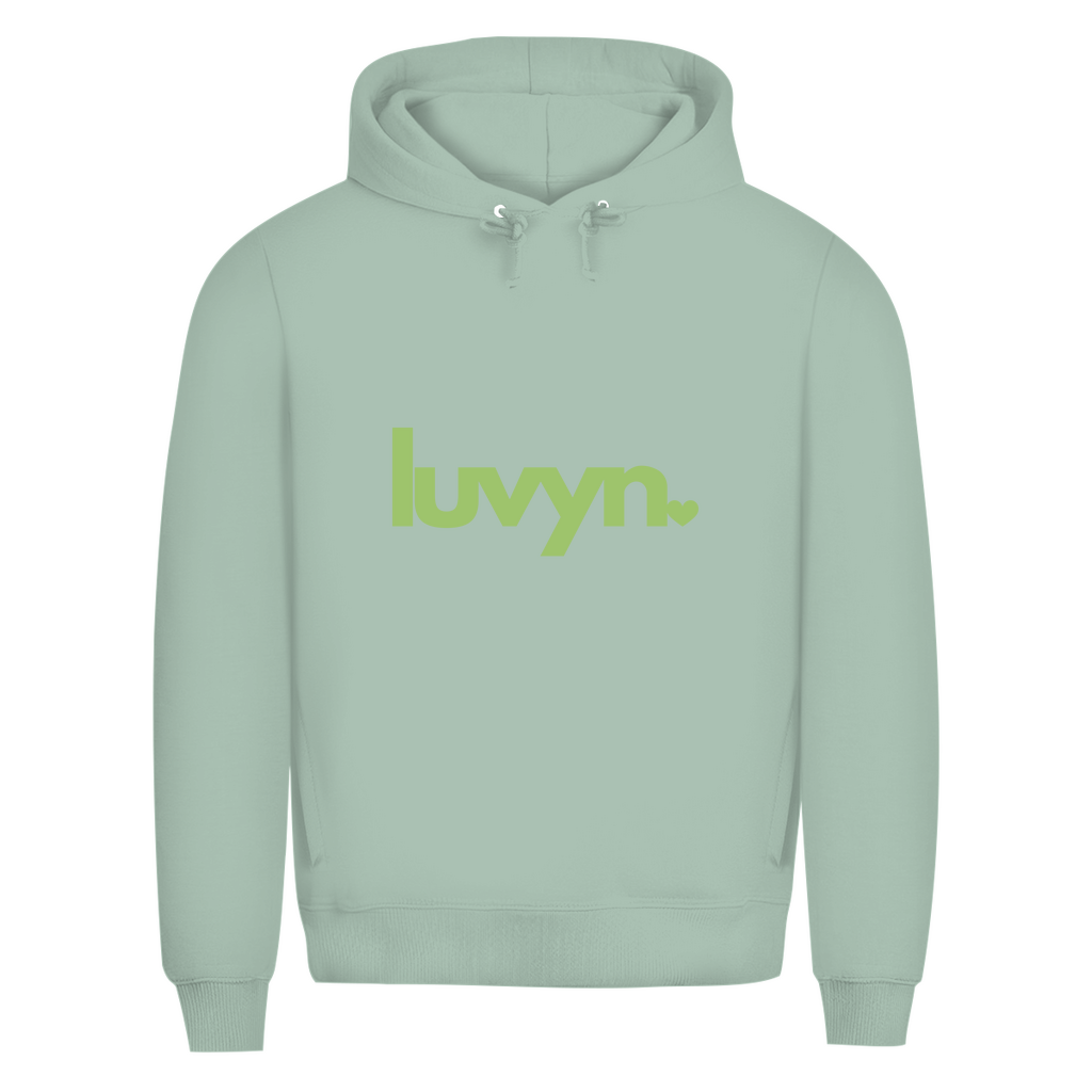 Herren Premium Bio Hoodie LUVYN LIME