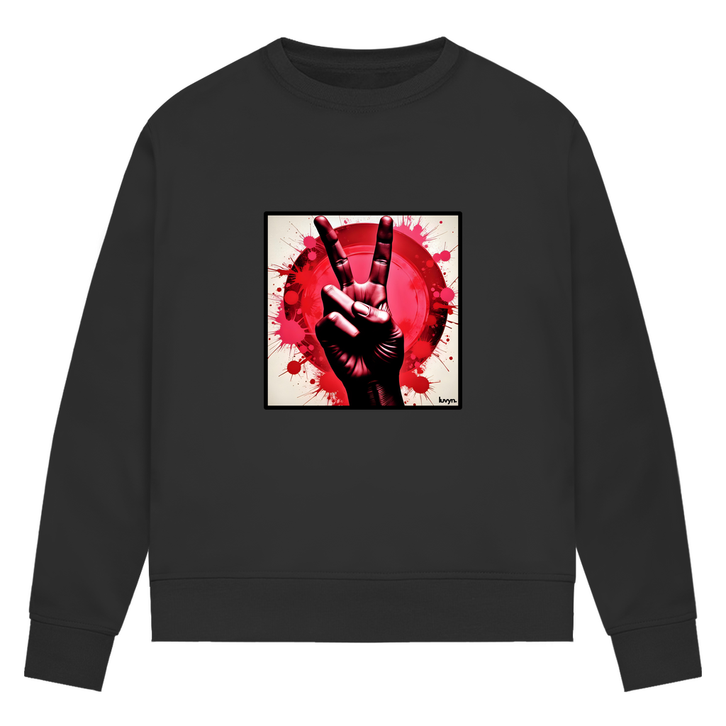 Damen Premium Bio Sweatshirt Piece of Peace