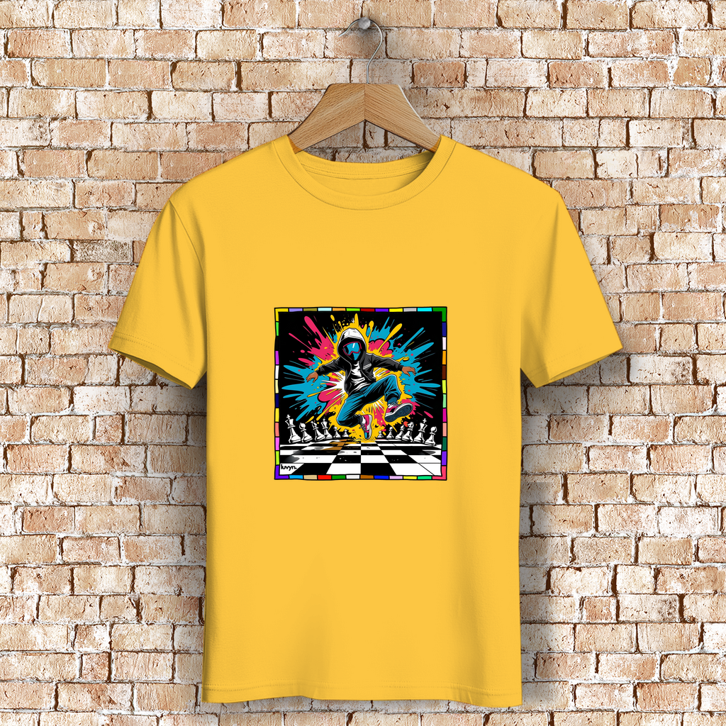 Herren Premium Bio T-Shirt Chess Splash