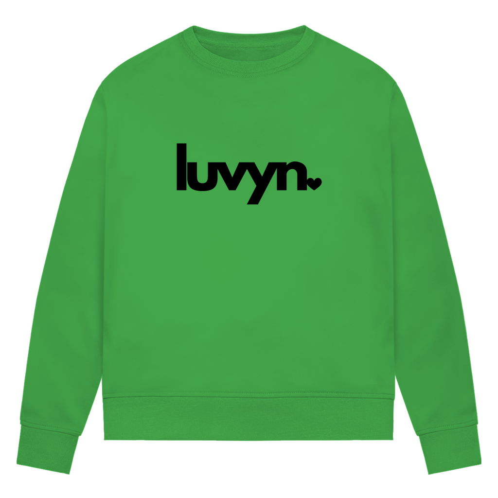 Damen Premium Bio Sweatshirt LUVYN BLACK