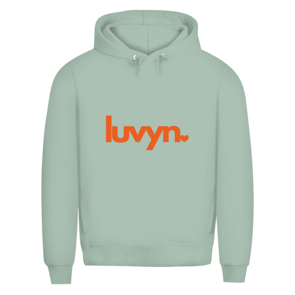 Herren Premium Bio Hoodie LUVYN ORANGE