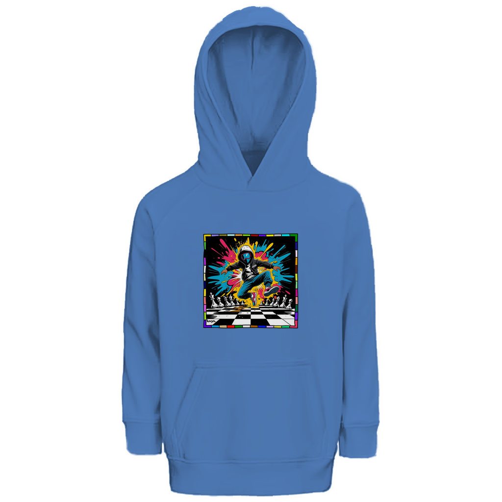 Kinder Premium Bio Hoodie Chess Splash