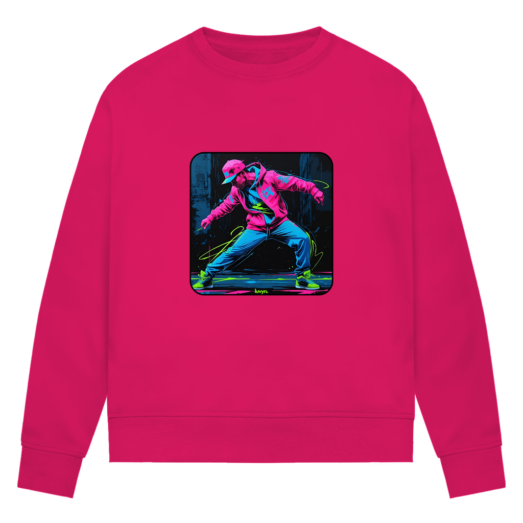 Damen Premium Bio Sweatshirt Neon Vibe´s