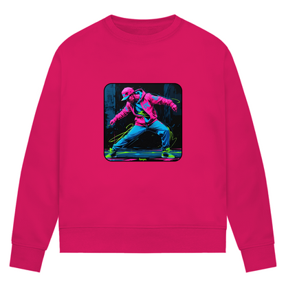 Damen Premium Bio Sweatshirt Neon Vibe´s