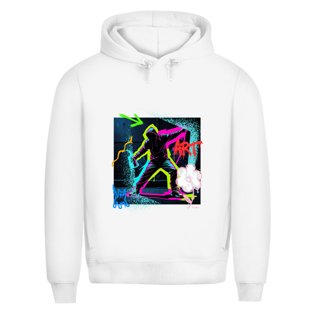 Herren Premium Bio Hoodie Graffiti Guy