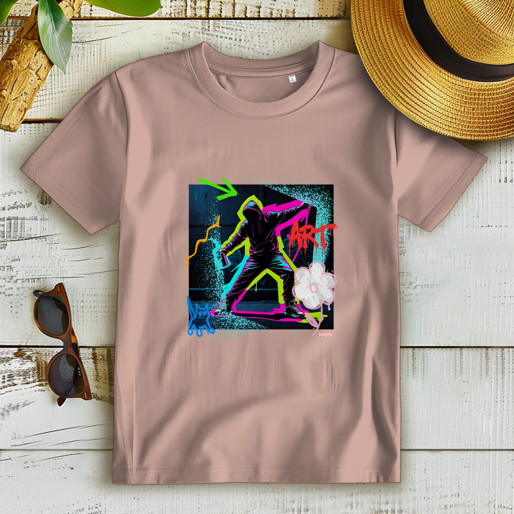 Damen Premium Bio T-Shirt Graffiti Guy
