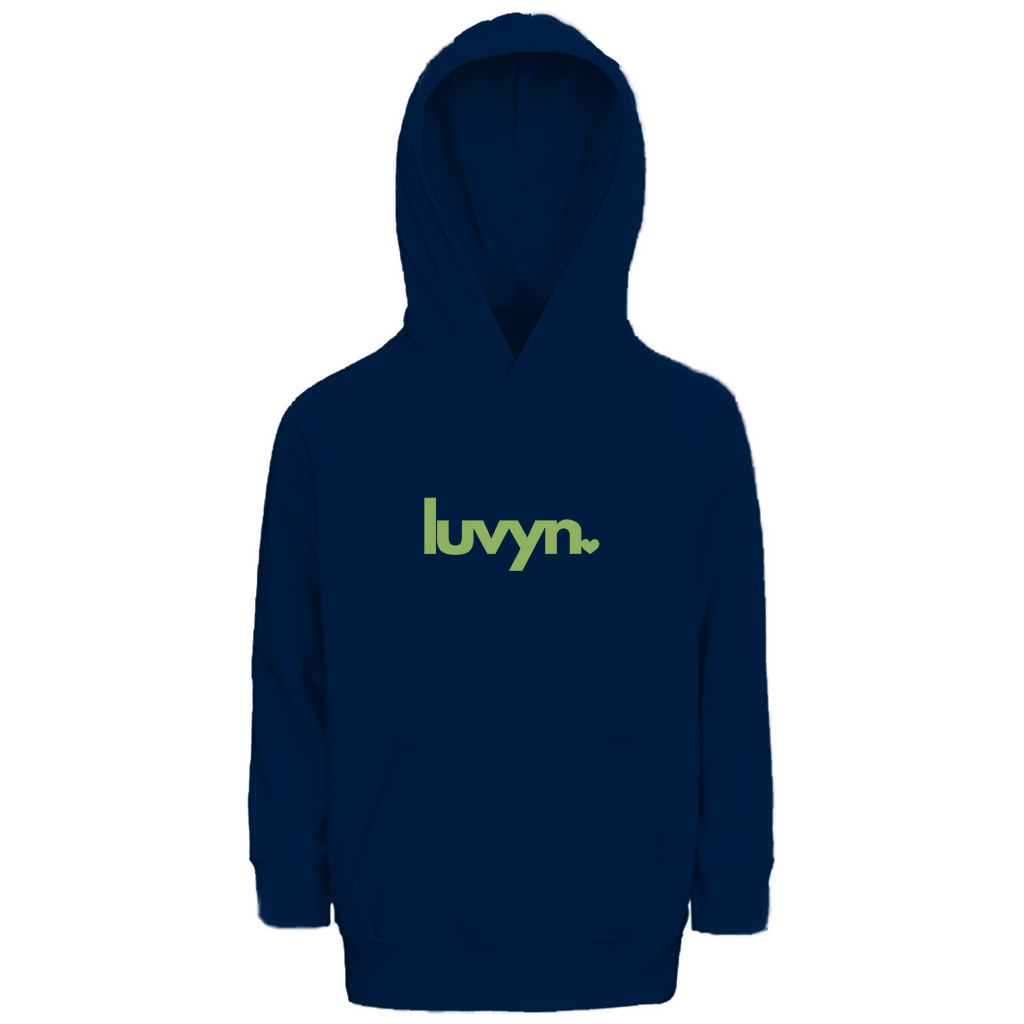 Kinder Premium Bio Hoodie LUVYN LIME