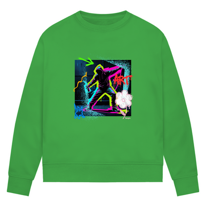 Damen Premium Bio Sweatshirt Graffiti Guy