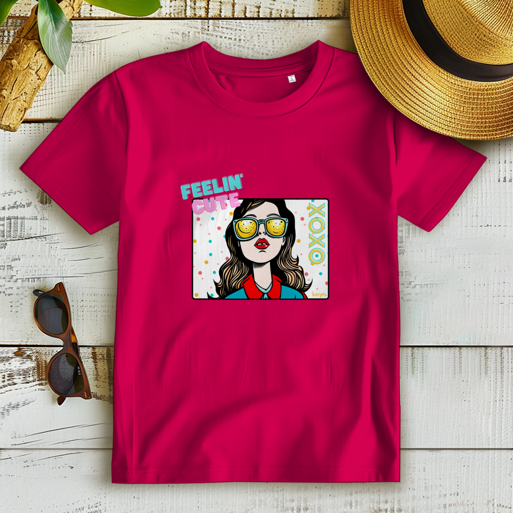 Damen Premium Bio T-Shirt Feelin´Cute