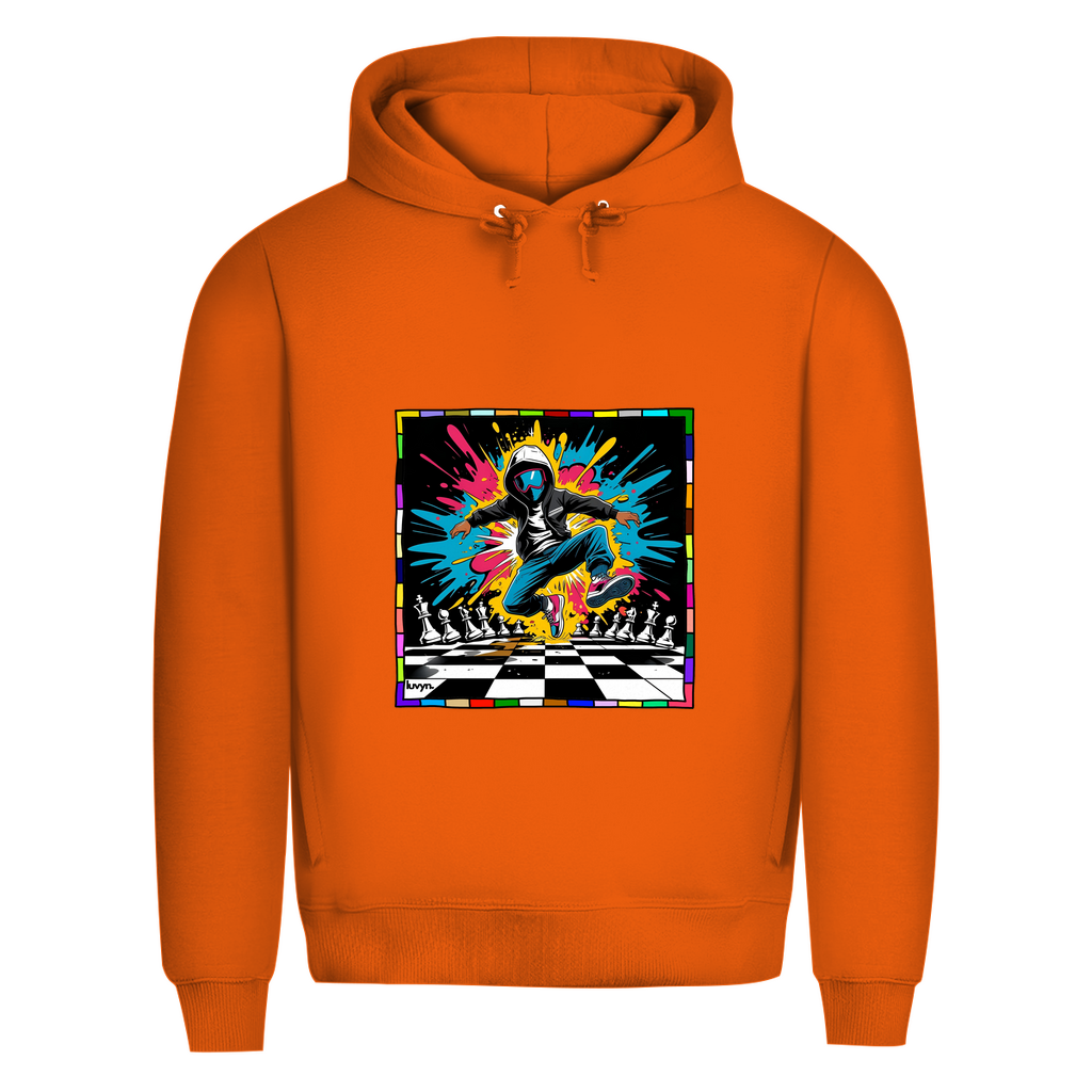Herren Premium Bio Hoodie Chess Splash