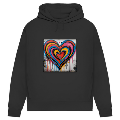 Damen Premium Bio Hoodie Heartcore