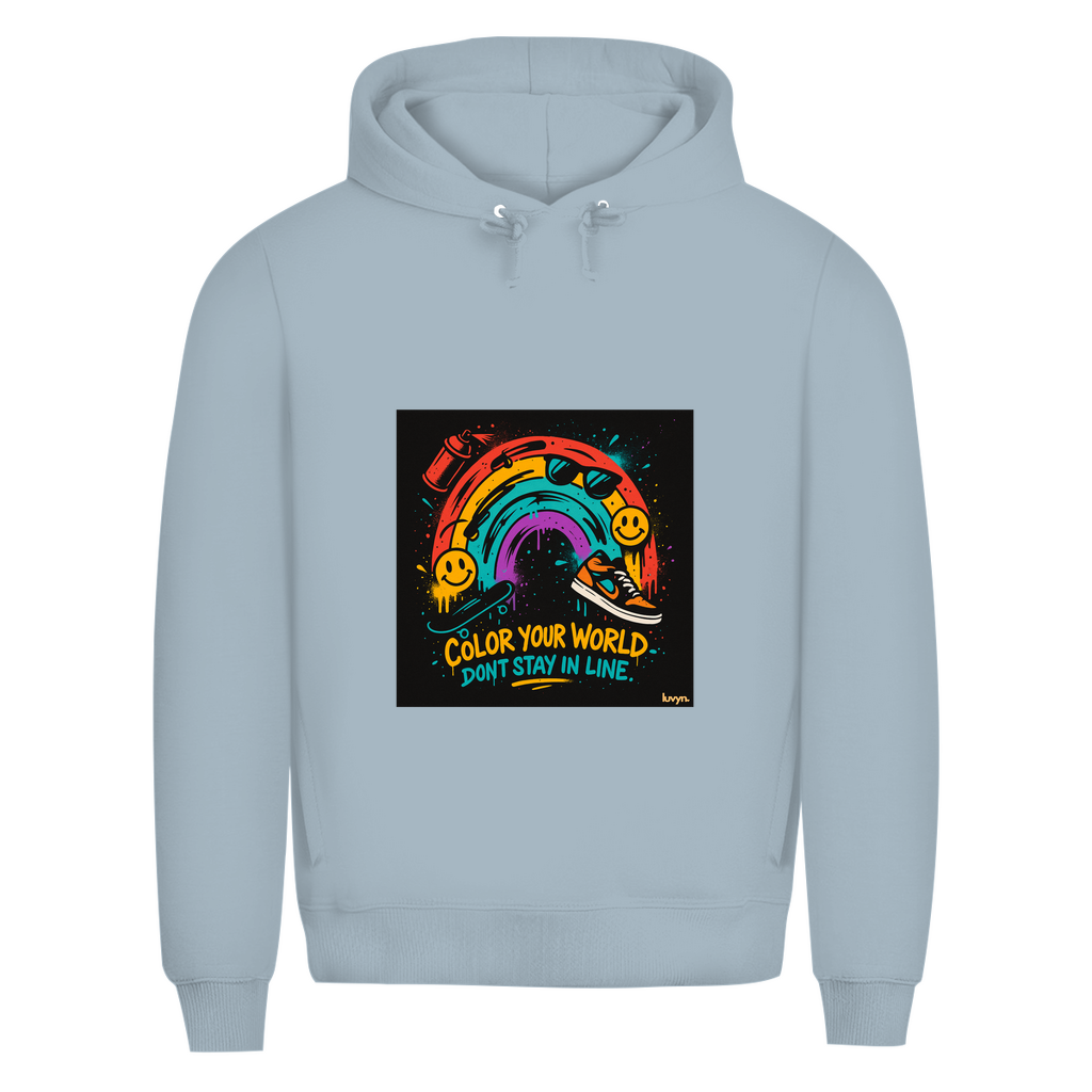 Herren Premium Bio Hoodie Color Your World