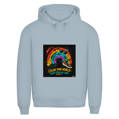 Herren Premium Bio Hoodie Color Your World