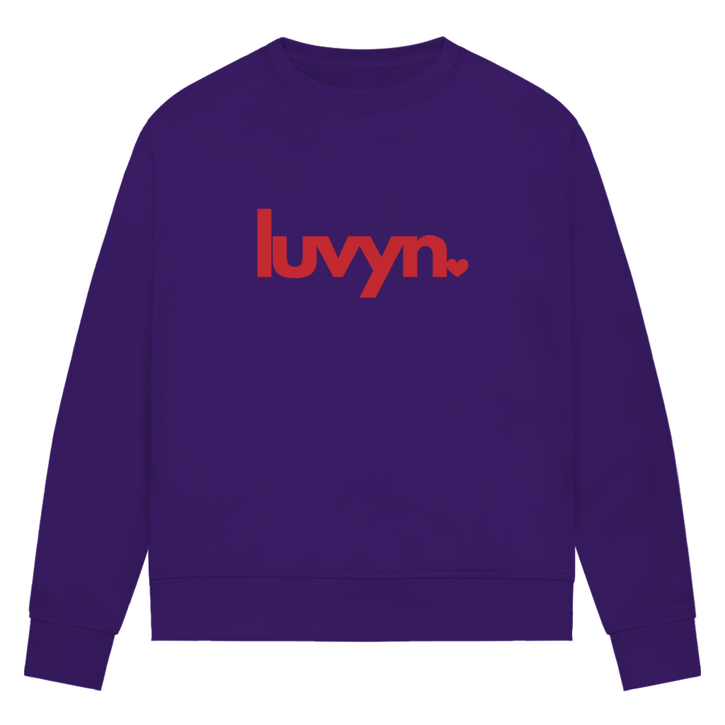 Damen Premium Bio Sweatshirt LUVYN RED